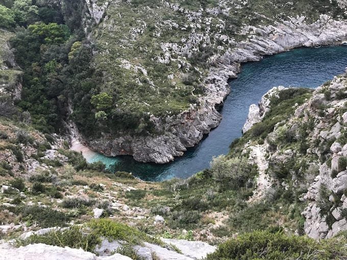 Drone View of Englishman Bay in Vlore