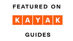 featured on kayak guides badge
